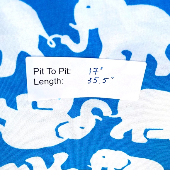 ❤️ LILLY PULITZER Christie Elephant Print Shirt Dress K4 - Picture 6 of 7